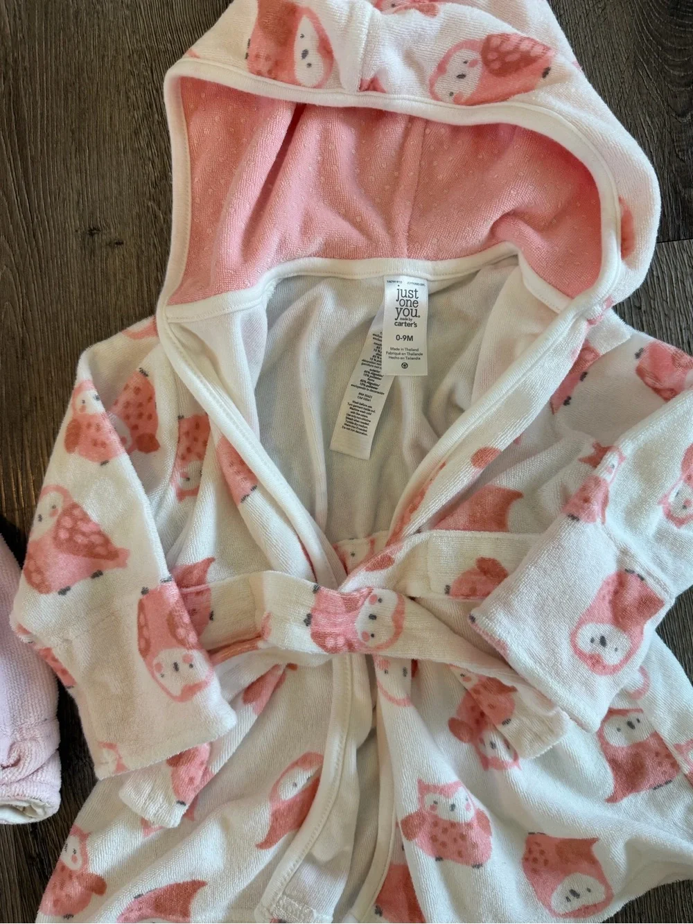 EUC- Baby girl bath robes- Little Me, Carter’s, 0-9M